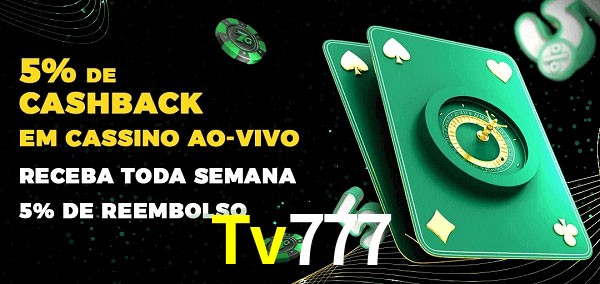 Promoções do cassino ao Vivo Tv777